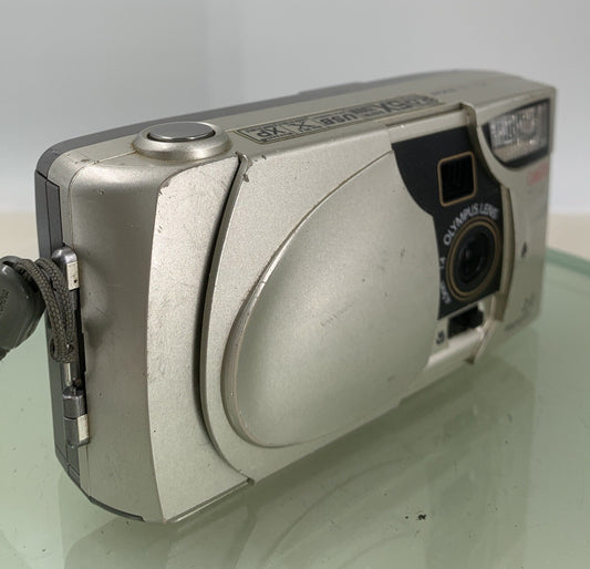 Olympus Camedia D-380 2MP Digital Compact Camera SILVER NO CHARGER - TESTED - 90