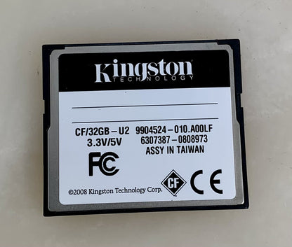 Kingston 32 GB 266x Speed - Compact Flash Card - Red/Black (CF/32GB-U2) #1321