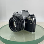 Pentax ME 35mm SLR Film camera + Pentax-M  50mm f2 LENS  - TESTED  9292
