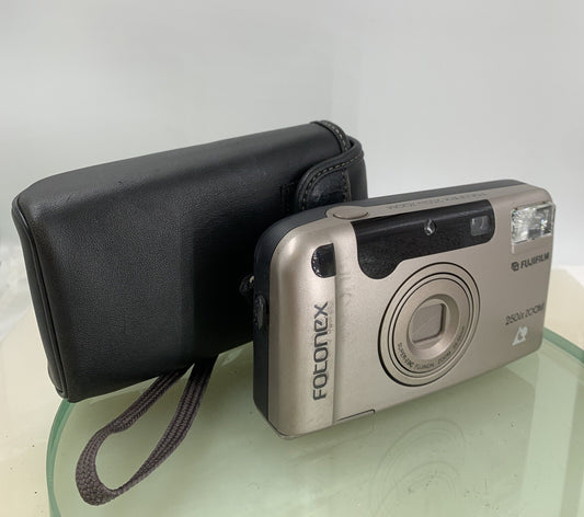 Fujifilm Fotonex 250ix Zoom Compact Film Camera WITH COVER TESTED - 8410