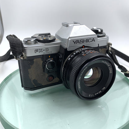 Yashica FX-D Quartz With Yashica DSB 50mm f/1.9 Lens  # TESTED # VGC # 8933