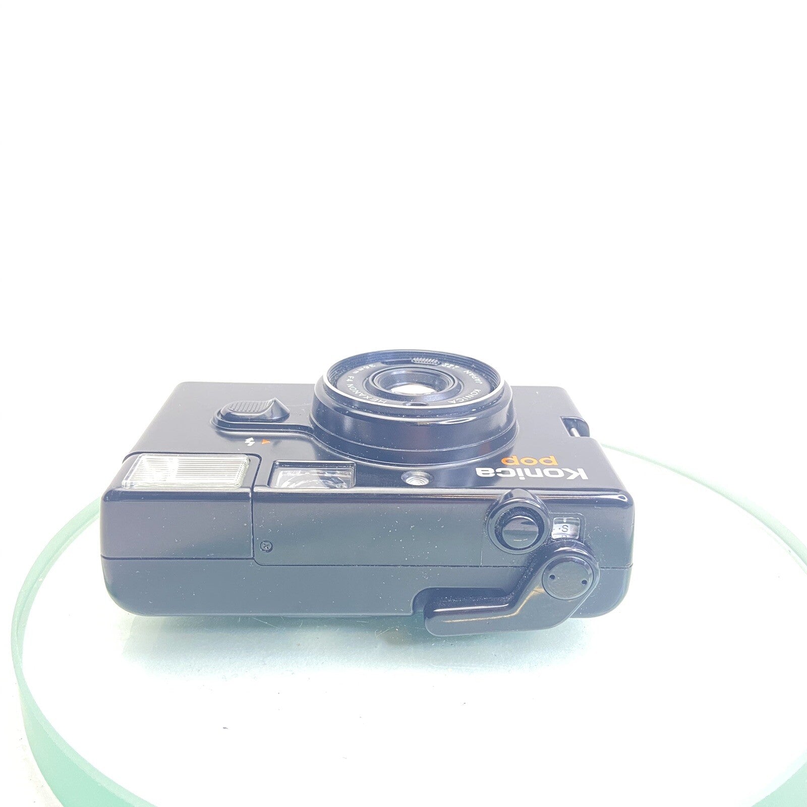 Konica Pop Compact 35mm film Camera with Case Vintage Rare Tested Working #9625