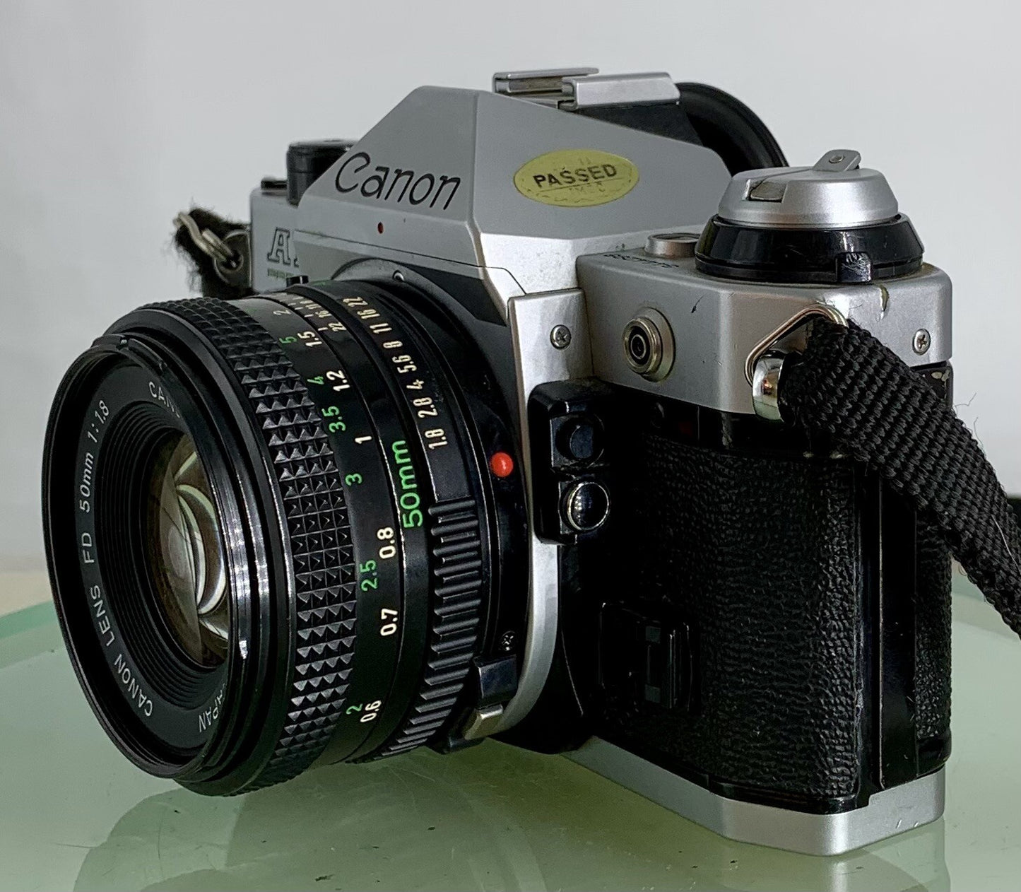 Canon AE-1 Program 35mm SLR Film Manual Camera + Canon 50mm F/1.8 FD Lens +# 1446