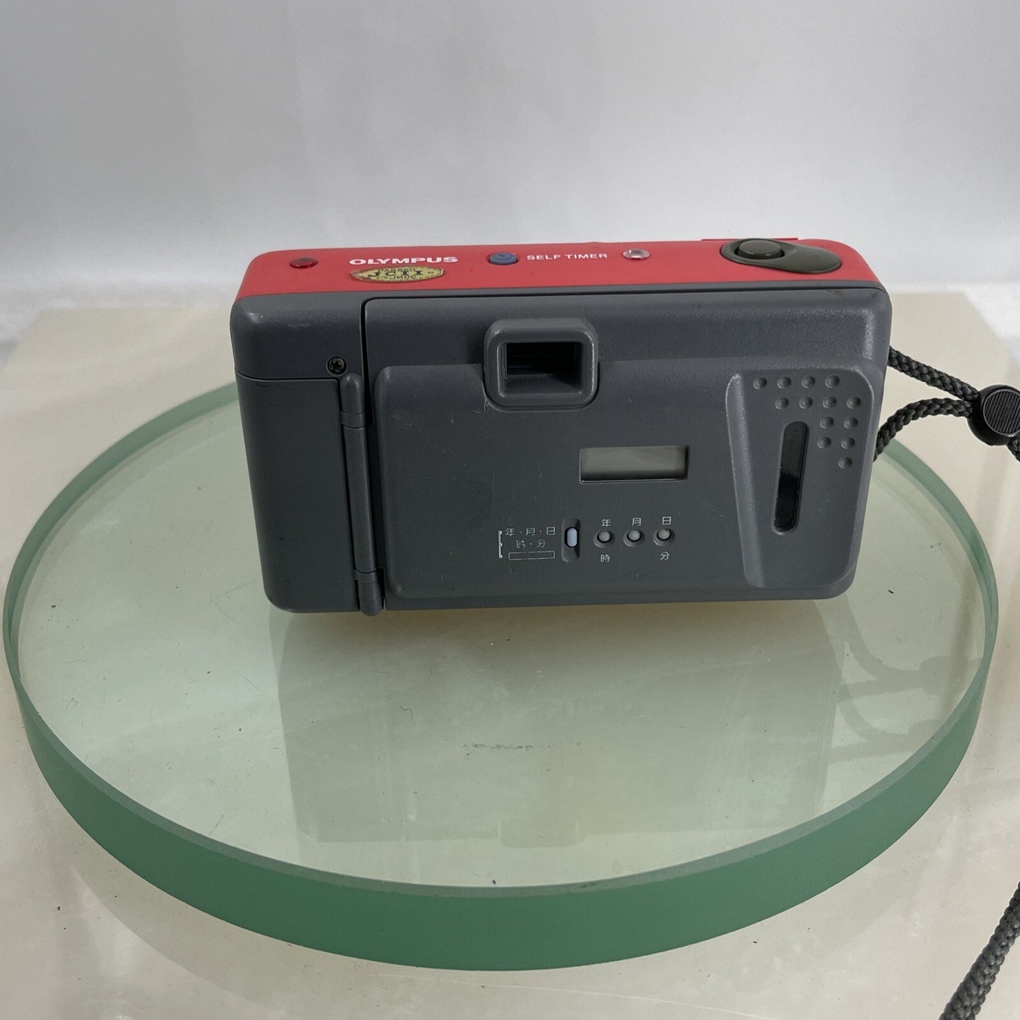 OLYMPUS AF-10 LIMITED EDITION RED QUARTZDATE 35mm FILM CAMERA TESTED  #4784