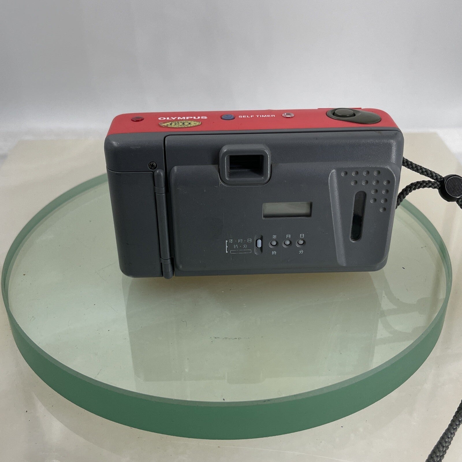 OLYMPUS AF-10 LIMITED EDITION RED QUARTZDATE 35mm FILM CAMERA TESTED  #4784