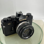 Olympus OM-2n Black - 35mm SLR Film Camera + 50mm f/1.8 Lens-Tested & Working87911