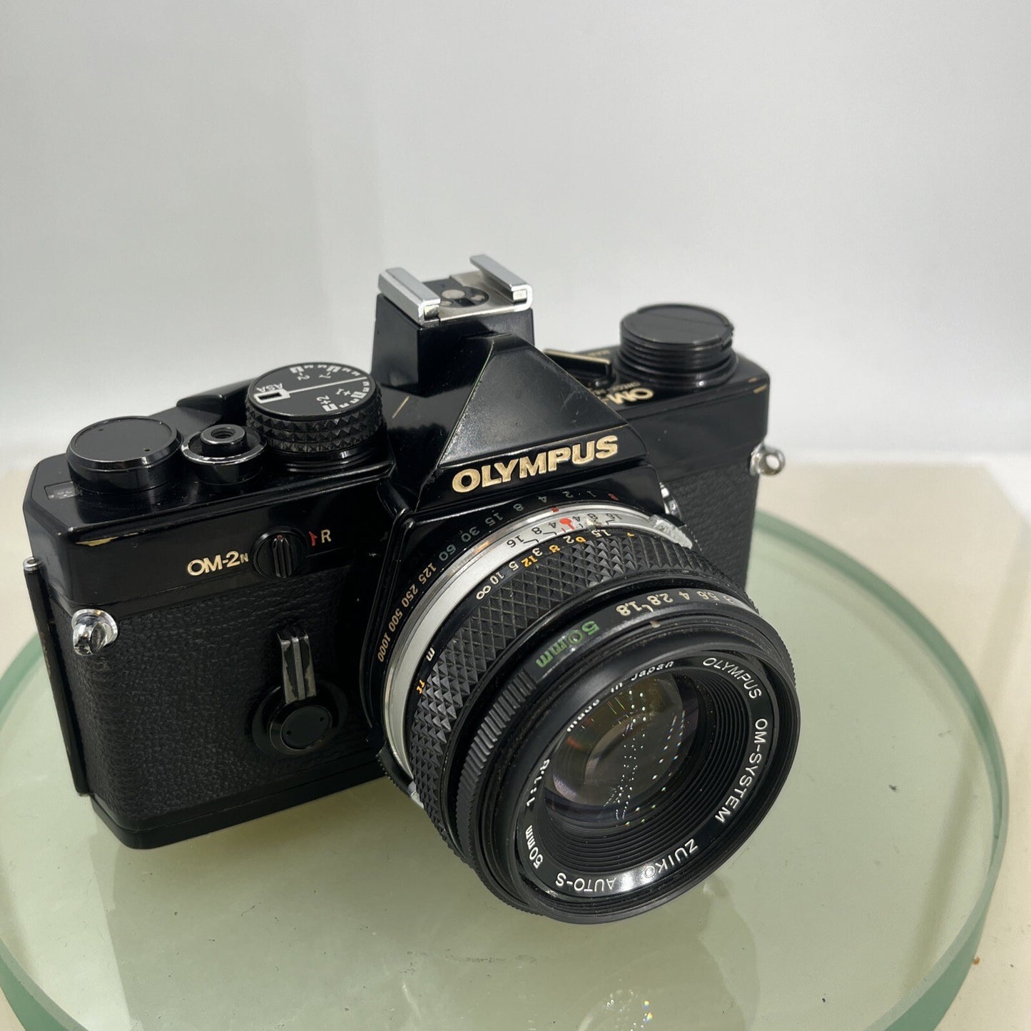Olympus OM-2n Black - 35mm SLR Film Camera + 50mm f/1.8 Lens-Tested & Working87911