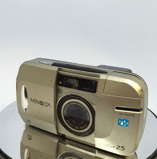 BXD MINOLTA VECTIS 25 IX-DATE APS FILM CAMERA WITH 30-75MM ASPHERICAL LENS #1312