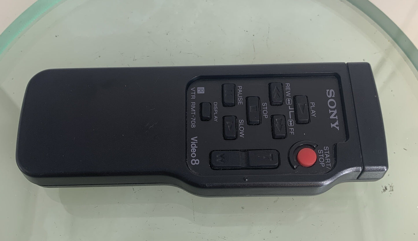Sony Video 8 VTR Remote Control RMT-708 Tested GOOD CONDITION - 391