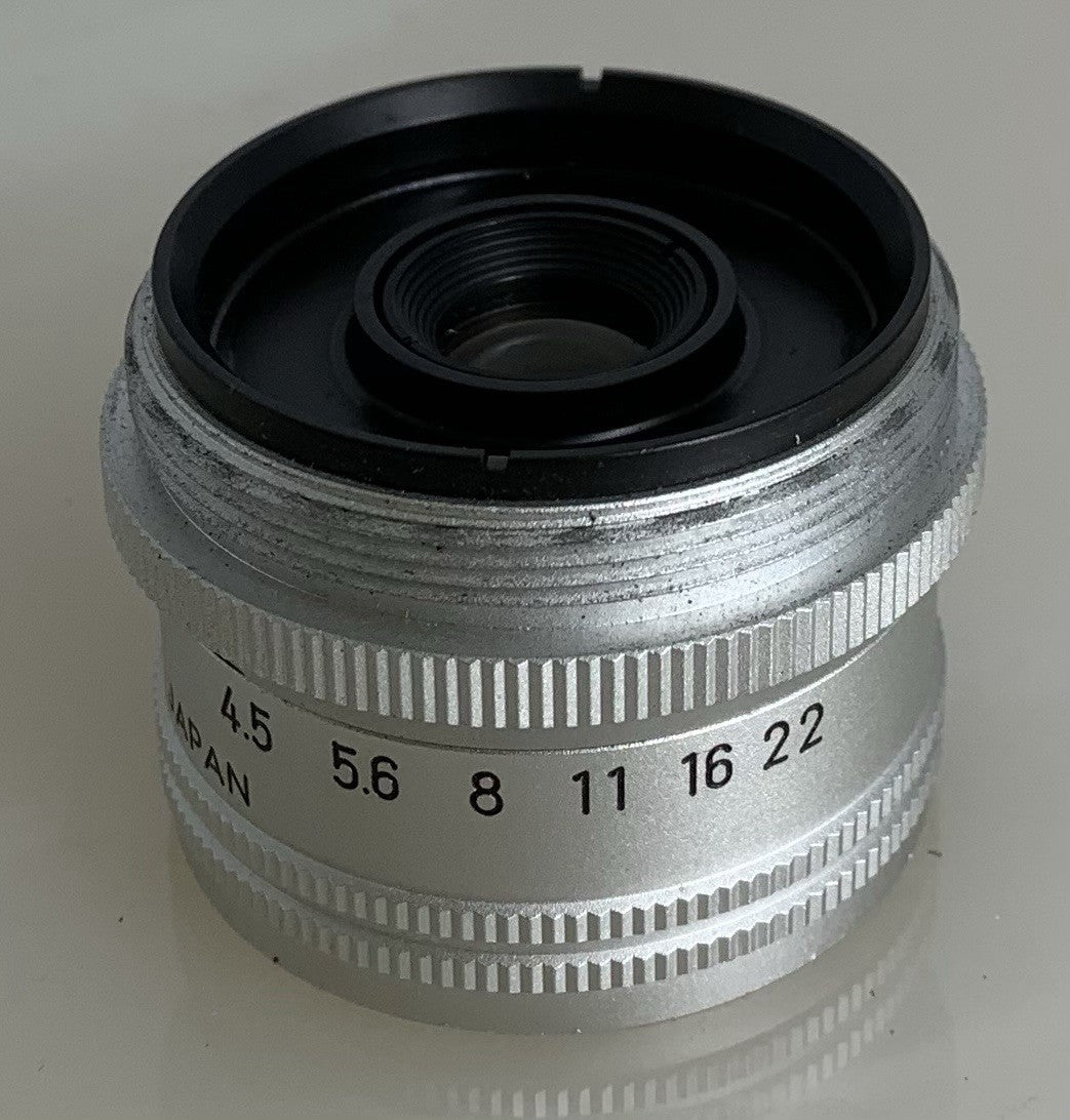 Minolta E.Rokkor 50mm 1:4.5 Screw Enlarger Lens-Case-Mint#1845