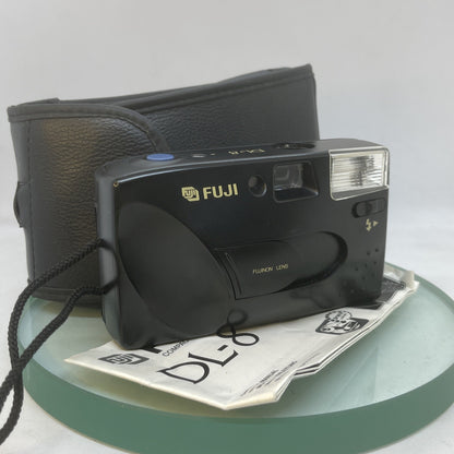 Fuji DL-8 Vintage Compact Camera with Case and instructions +++ Tested#5590