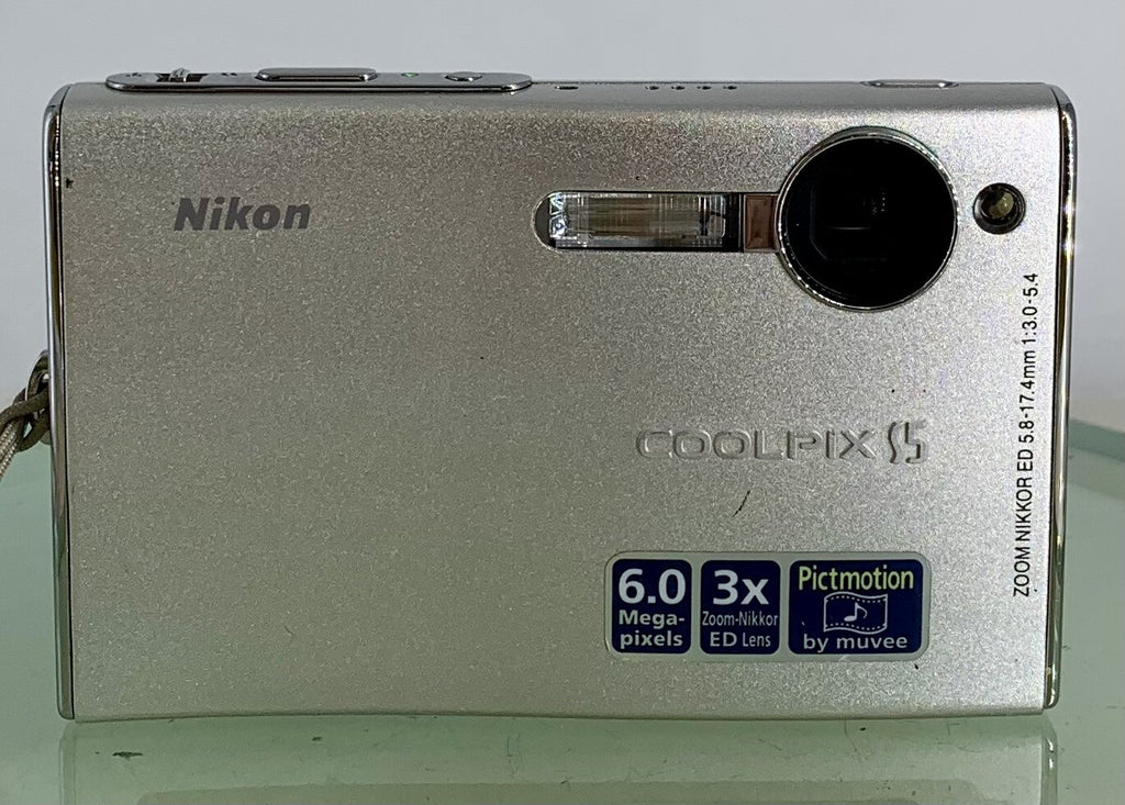Nikon Coolpix S5 6.0 MP 3x Zoom Compact Digital Camera+Charger+Bag+Tested-3481