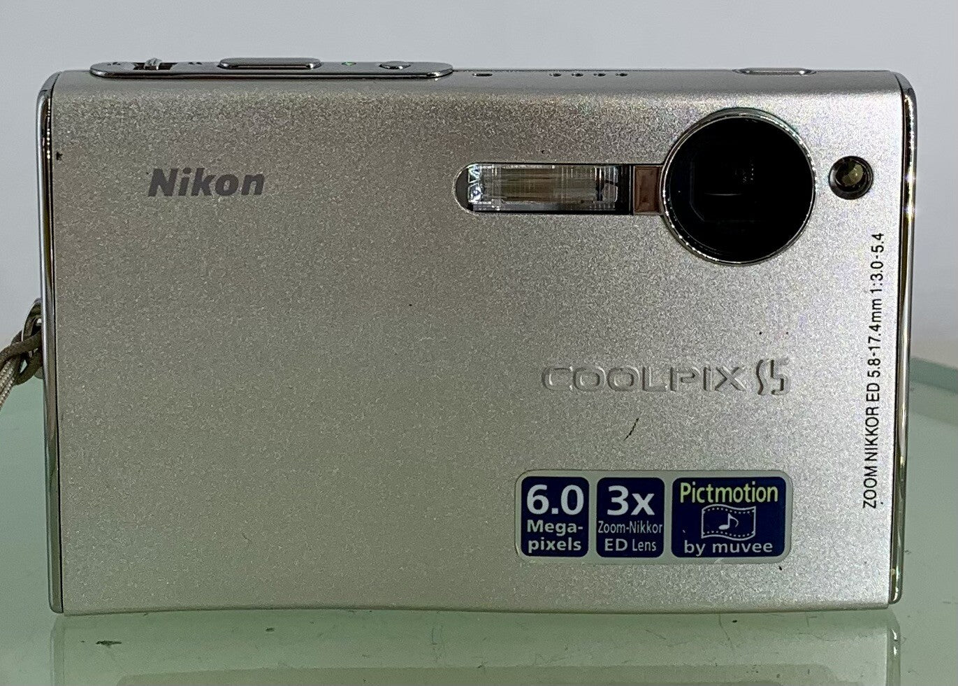 Nikon Coolpix S5 6.0 MP 3x Zoom Compact Digital Camera+Charger+Bag+Tested-3481