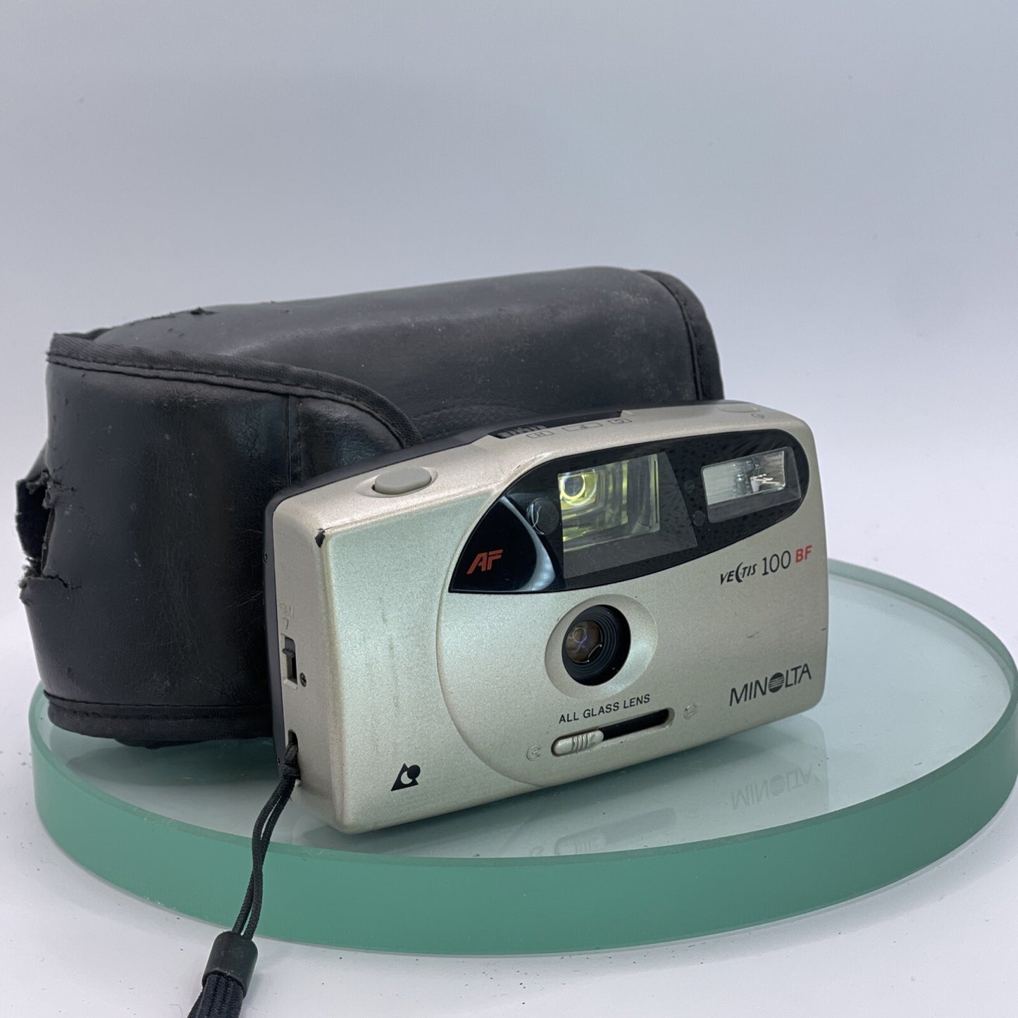 Minolta Vectis 100 BF Compact APS Point And Shoot FilmCamera withCase#TESTED#7540
