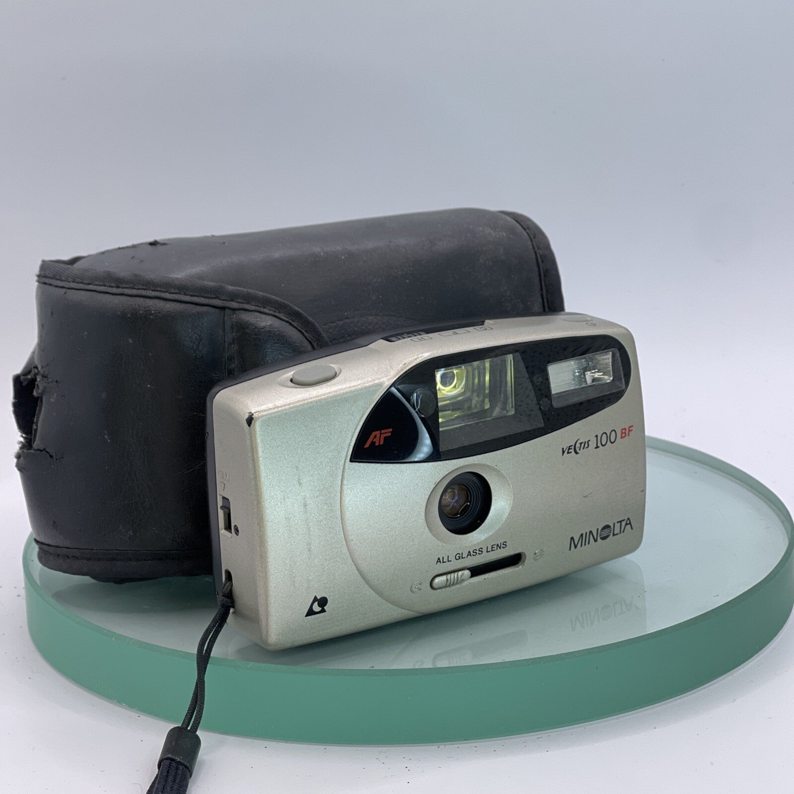 Minolta Vectis 100 BF Compact APS Point And Shoot FilmCamera withCase#TESTED#7540