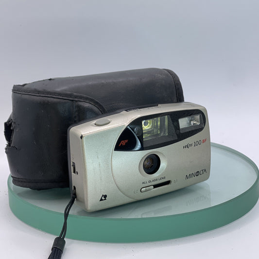 Minolta Vectis 100 BF Compact APS Point And Shoot FilmCamera withCase#TESTED#7540