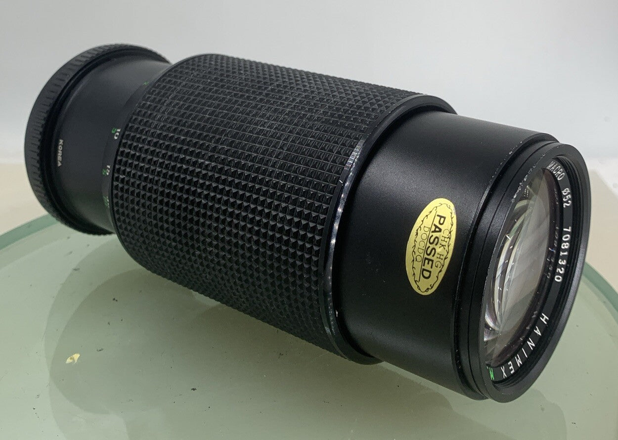 HANIMEX Auto Zoom C-MACRO 80-200 f4.5 Lens Pentax mount BLACK TESTED - 7201