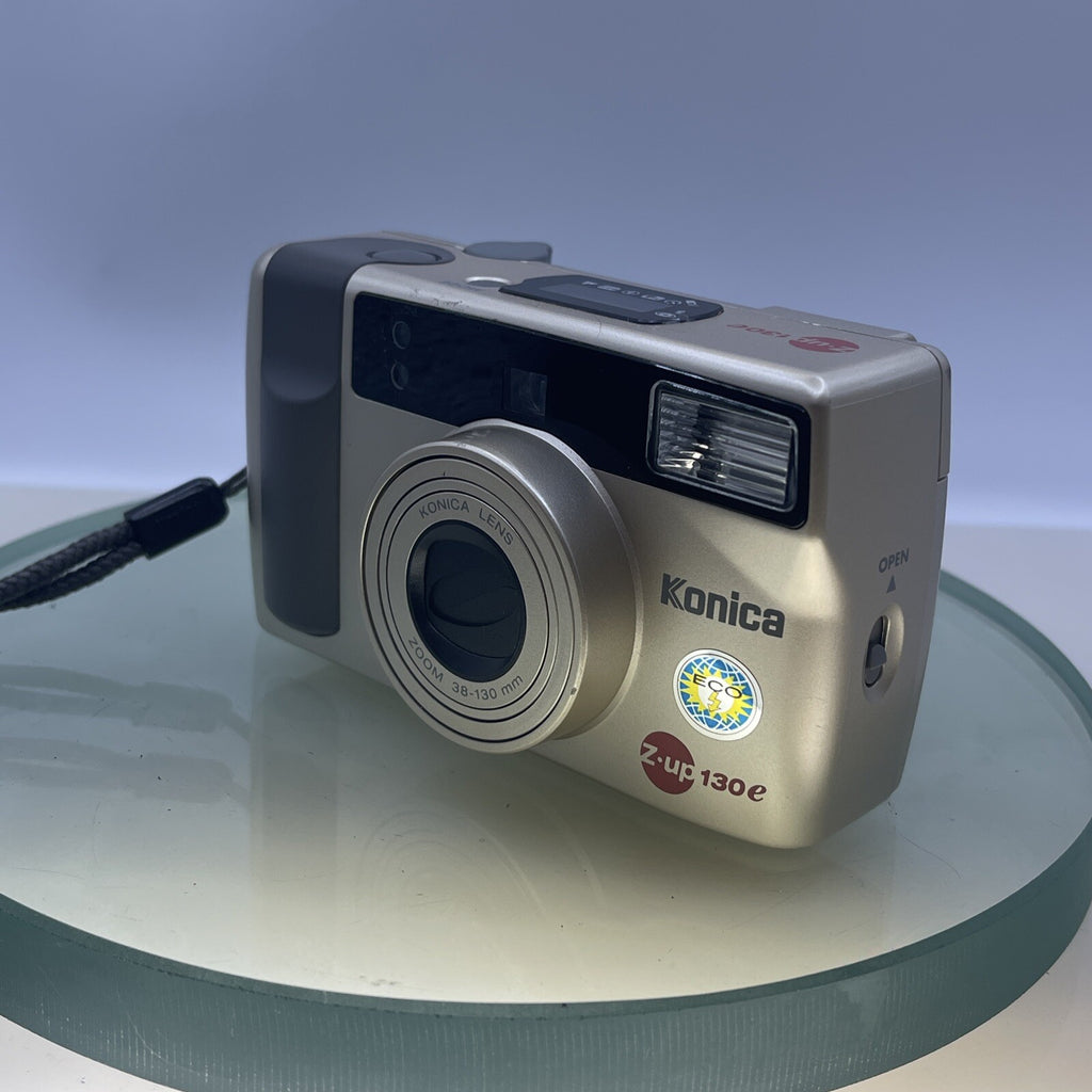 Konica Z-UP 130E Compact 35mm Film Camera  38-130mm Zoom Retro + case #22