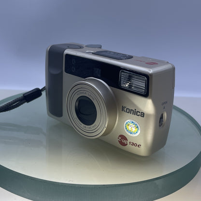 Konica Z-UP 130E Compact 35mm Film Camera  38-130mm Zoom Retro + case #22