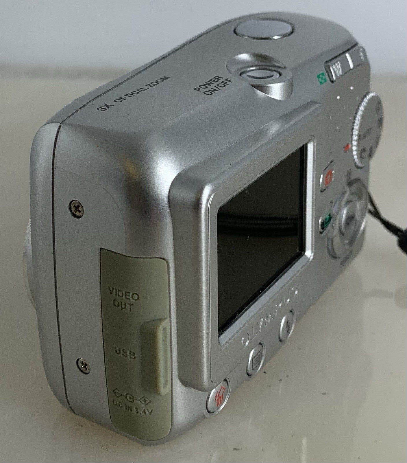 Olympus Camedia C-370 Zoom 3.2MP Digital Camera-Silver-Case-Tested#1255