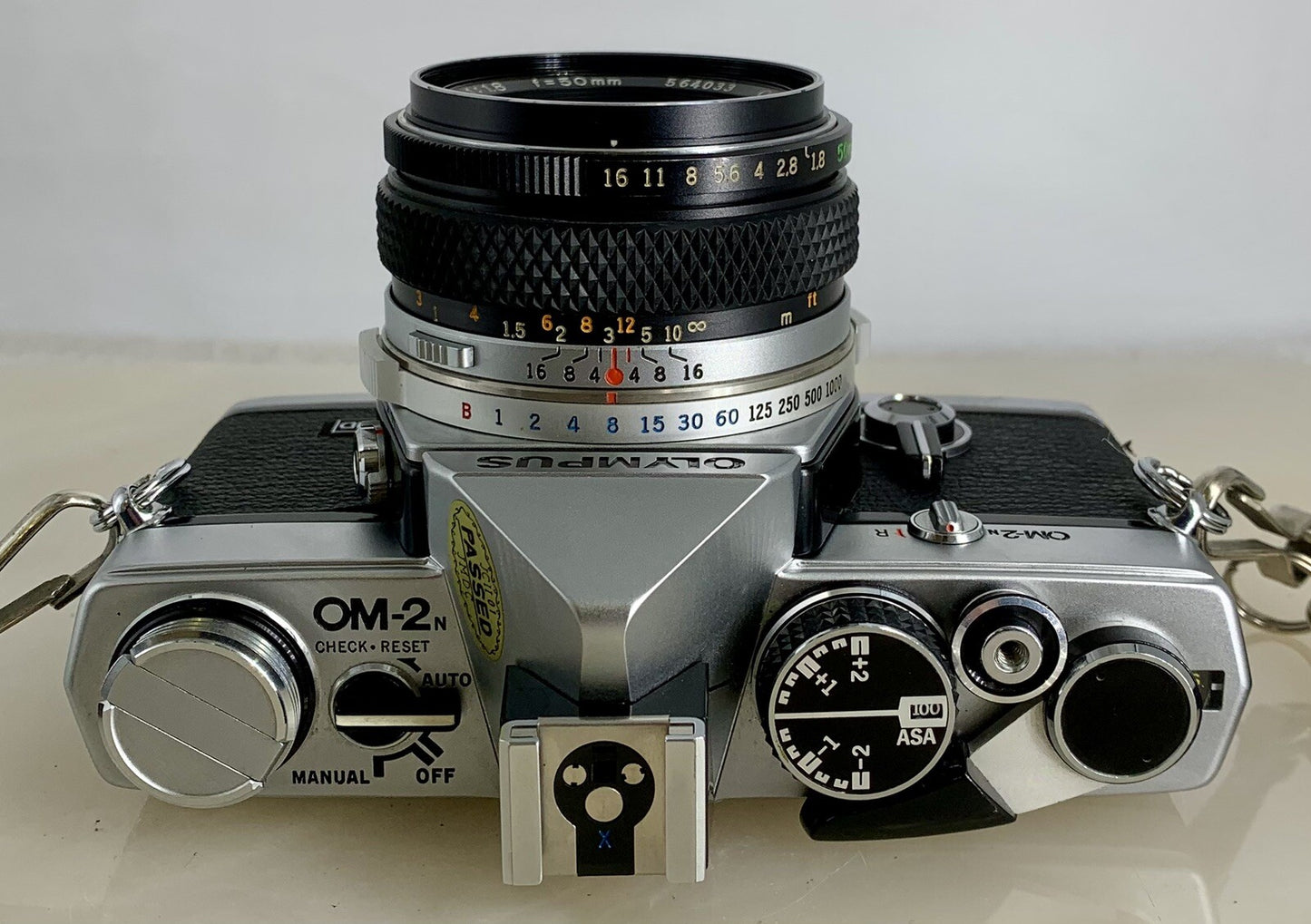 Olympus OM-2N MD 35mm Film SLR Manual Camera+Olympus 50mm F/1.8 Zuiko Lens #3077