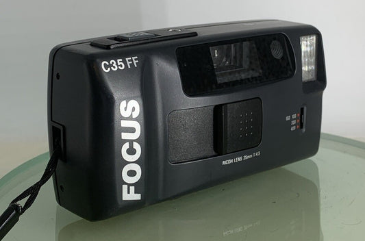 Boots 35mm Camera Focus C35FF Flash Auto Focus Vintage BLACK TESTED - 8020