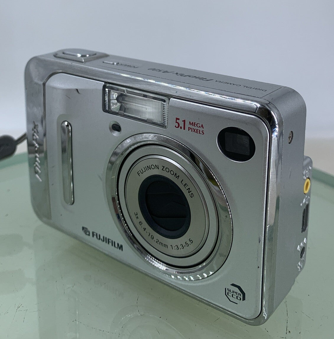 Fujifilm FinePix Digital Camera A500 5.1MP SILVER NOCARD NO CHARGER TESTED - 5752
