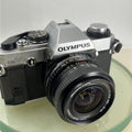 olympus Om20 35mm slr film camera With Miranda 28mm 1:2.8  Lens TESTED .#9110