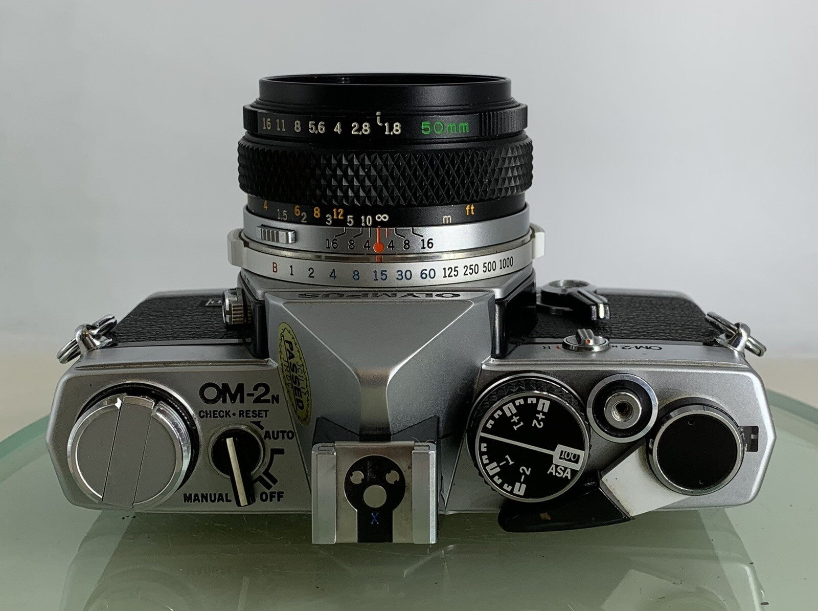 Olympus OM-2N MD 35mm Film SLR Manual Camera Olympus 50mm F/1.8 Zuiko Lens #1986