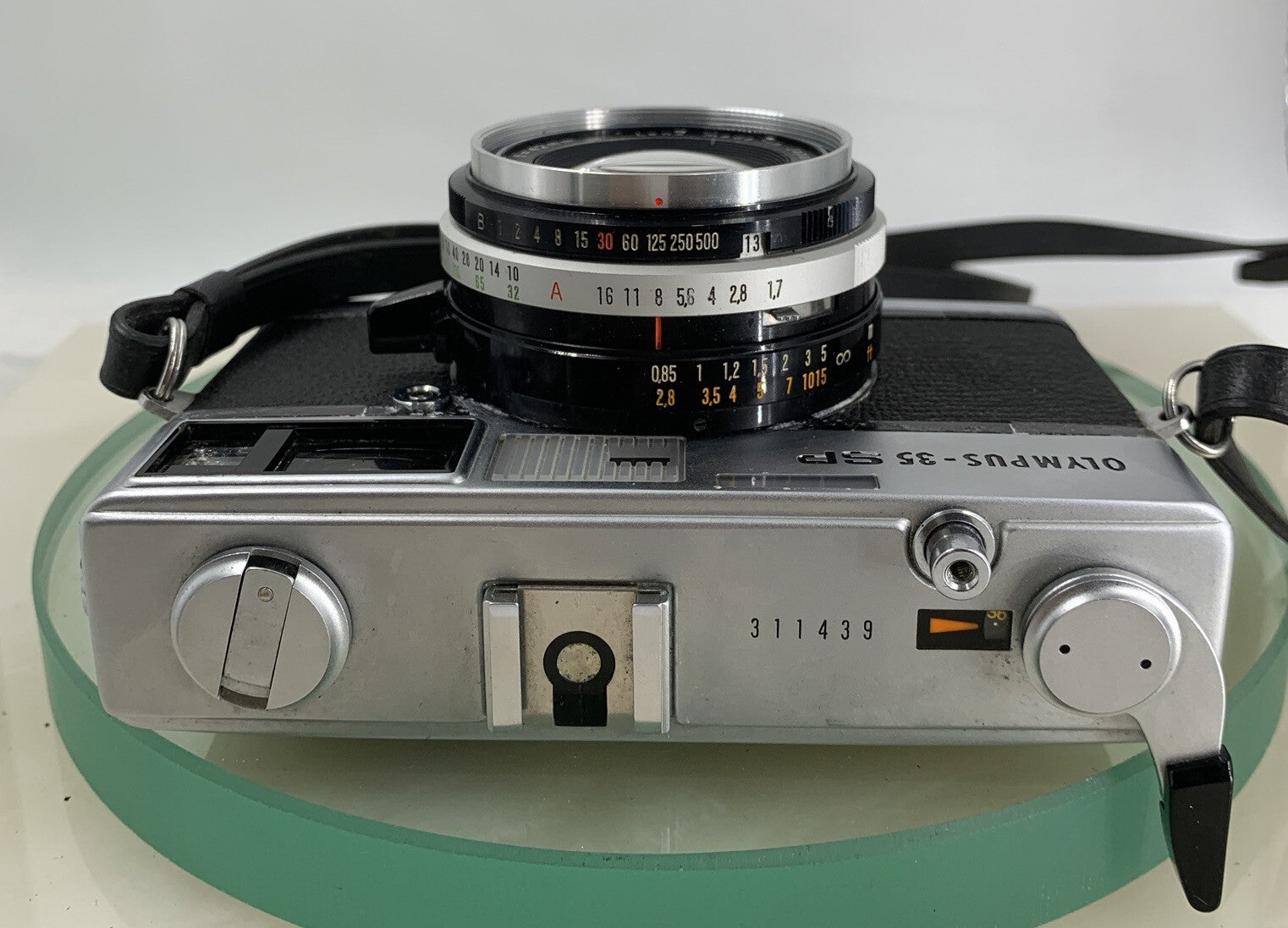 Olympus 35 SP FILM CAMERA EXCELLENT CONDITION BLACK G.ZUIKO 42MM LENS TESTED-2168