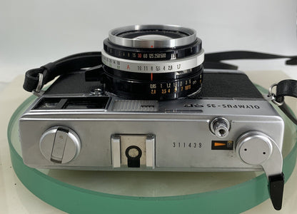 Olympus 35 SP FILM CAMERA EXCELLENT CONDITION BLACK G.ZUIKO 42MM LENS TESTED-2168