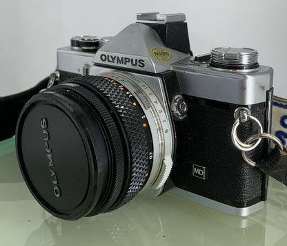 Olympus OM-1N MD 35mm Film SLR Manual Camera with Olympus 50/1.8 Zuiko Lens #1782