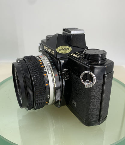 Olympus OM-2n Black - 35mm SLR Film Camera + 50mm f/1.8 Lens-Tested+ BOX & BOOK8