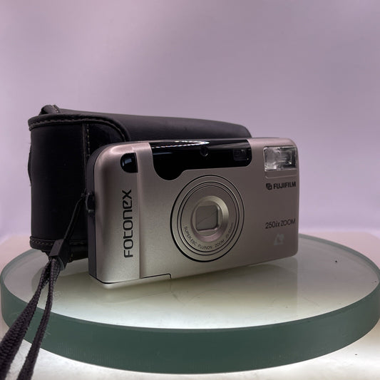 FUJIFILM FOTONEX 250ix ZOOM Advanced Photo System (APS) Camera Cased TESTED #3800