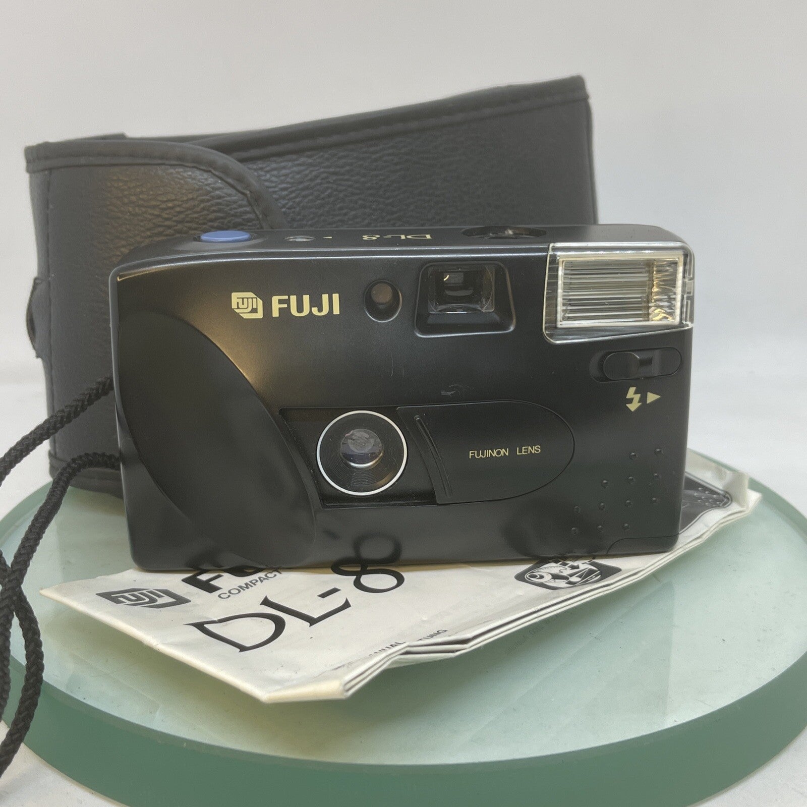 Fuji DL-8 Vintage Compact Camera with Case and instructions +++ Tested#5591