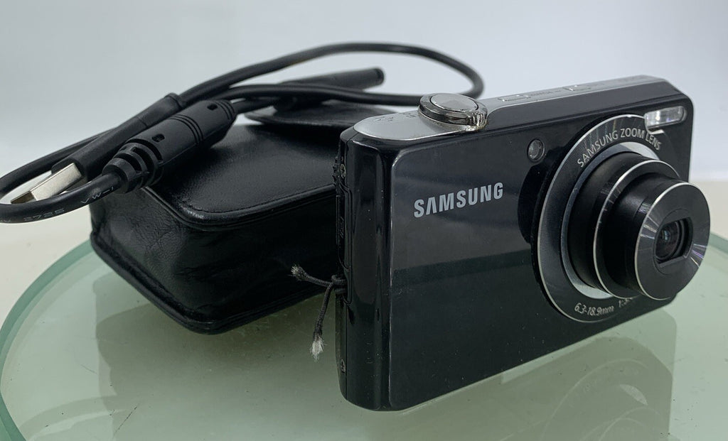 Samsung Digital Camera PL100 12.2MP Selfie Screen Black +WIRE+BAG TESTED - 6130