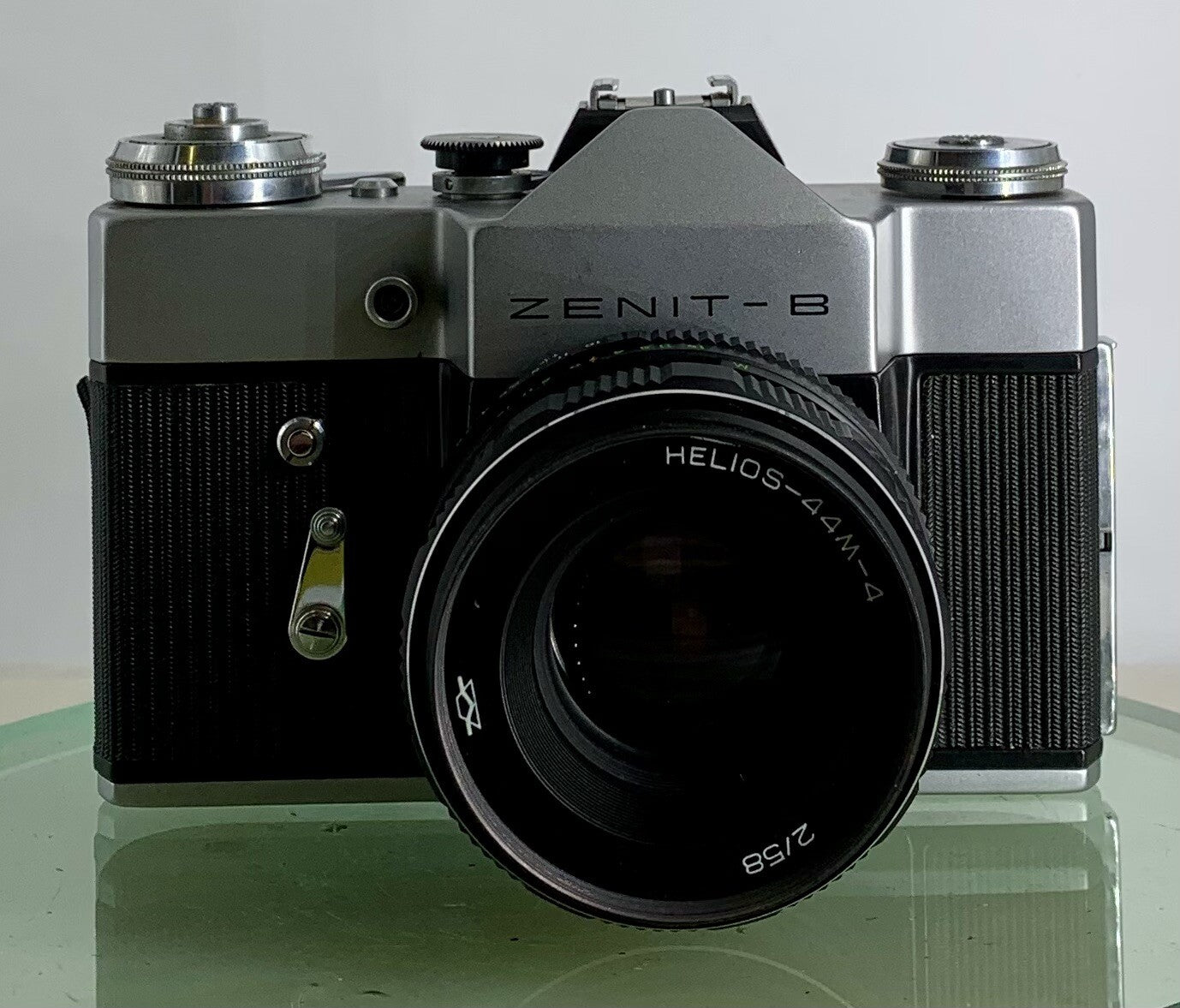 Vintage Zenit - B SLR Camera + HELIOS-44M-4 2/58 Lens + SILVER + TESTED - 651