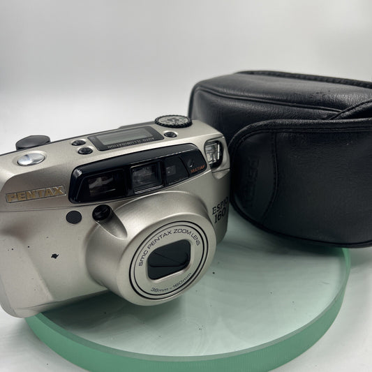 PENTAX ESPIO 160 ZOOM LENS 35MM CAMERA 38mm/160mm lens with case#TESTED# VGC#4690