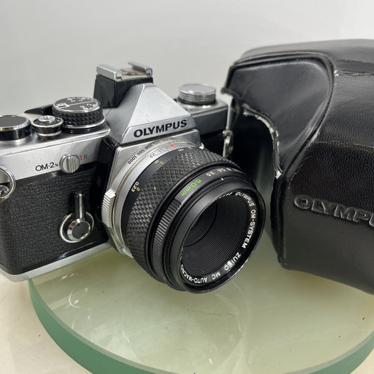 Olympus OM-2N MD 35mm Film SLR Manual Camera Olympus AUTO S50mm F/3.5 Zuiko Lens0