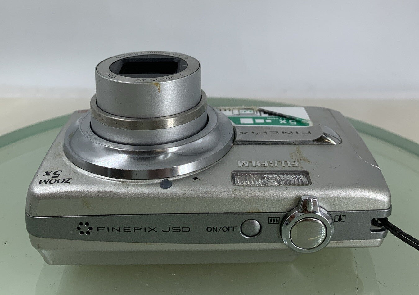 Fujifilm Digital Camera FinePix J50 8.2MP + CHARGER + COVER SILVER TESTED - 3637