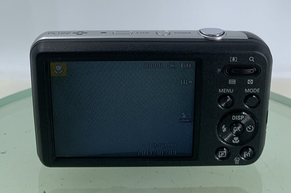 Samsung PL122 14.2MP DIGITAL SELFIE SCREEN CAMERA BLACK+WIRE+BAG TESTED - 4185