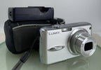 Panasonic Lumix DMC-FX01 6mp Digital Camera SILVER +CHARGER +COVER TESTED - 3200