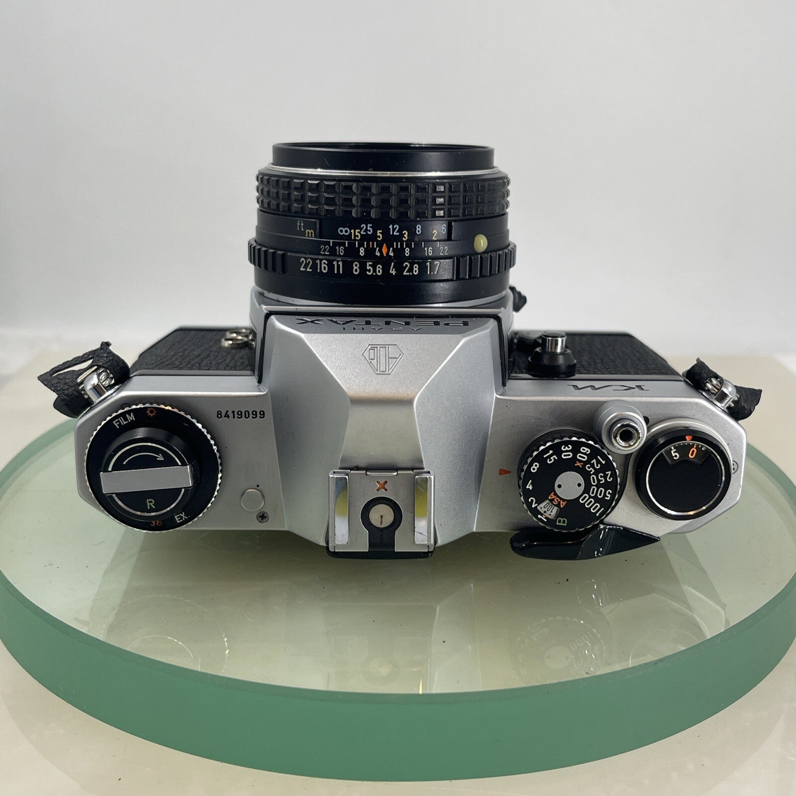 Asahi Pentax KM 35mm SLR Film Camera with Pentax 50mm F1.7 lens SERVICED #6236