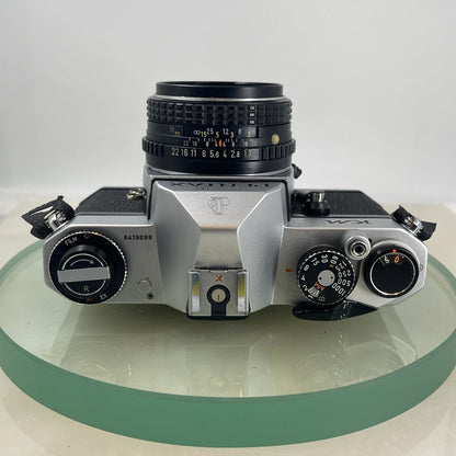 Asahi Pentax KM 35mm SLR Film Camera with Pentax 50mm F1.7 lens SERVICED #6236