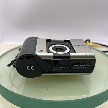 Pentax Efina PQI IX Vintage Retro APS Film Camera Silver TESTED #1673