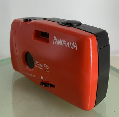 Panorama Wide Pic Focus Free Vintage Photographic Camera RED TESTED - 5412
