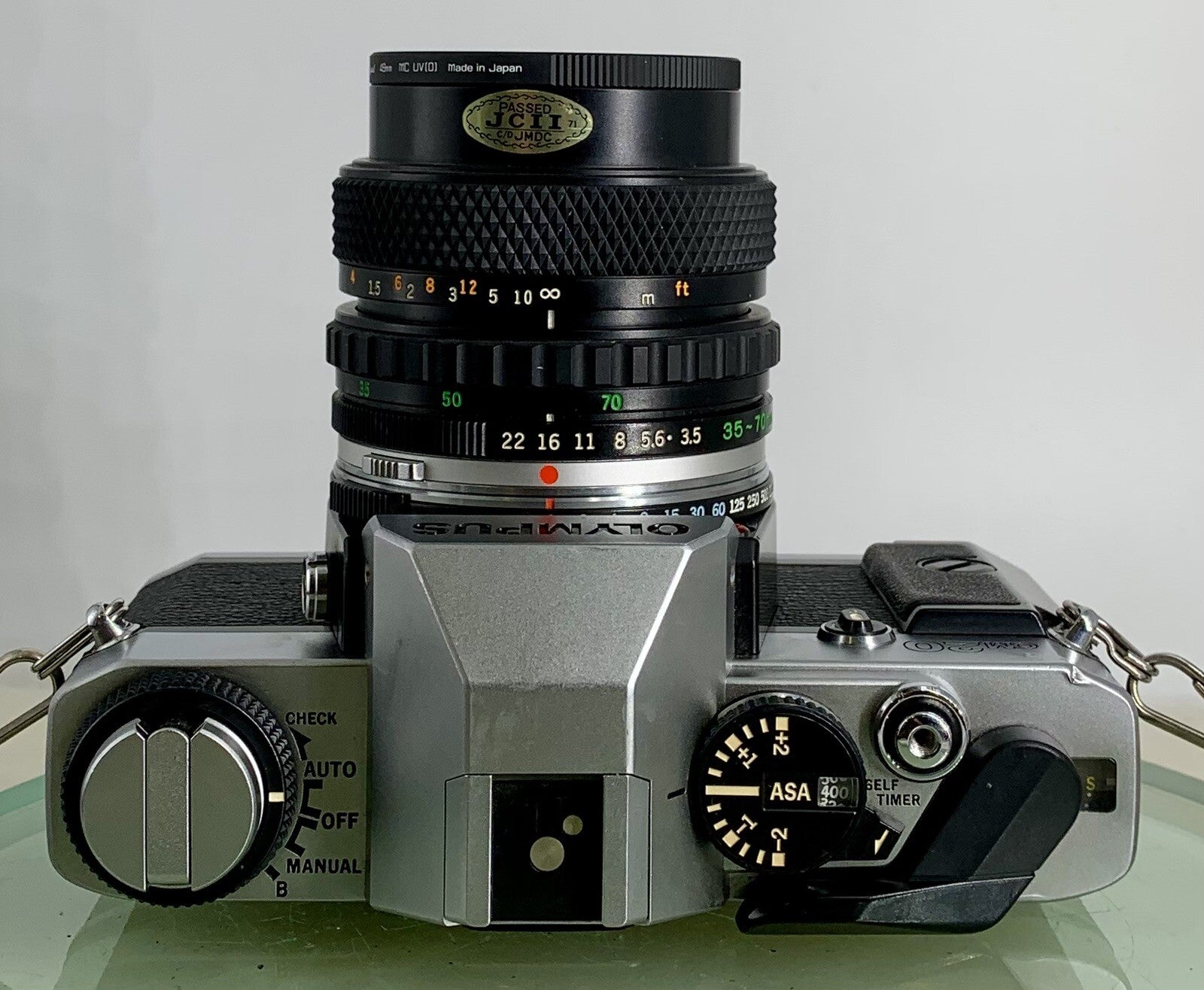 Olympus Om20 35mm slr film camera With 35-70mm f3.5-4.5 Boxed Olympus Lens, 2117