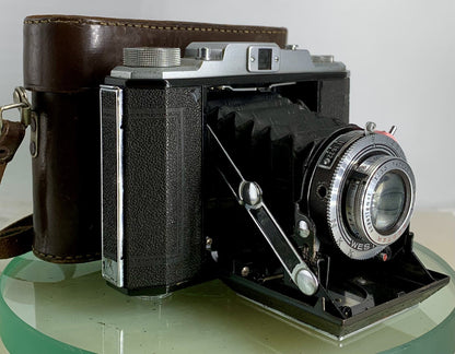 Vintage Apollo 120 WESTER Anastigmat 1:3.5 F=7.5cm Folding Camera + Case - 3170