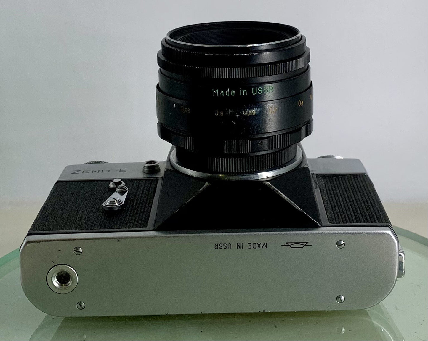 Very Rare ZENIT E POINT AND SHOOT FILM CAMERA+HELIOS-44-2 LENS+SILVER+TESTED-1568