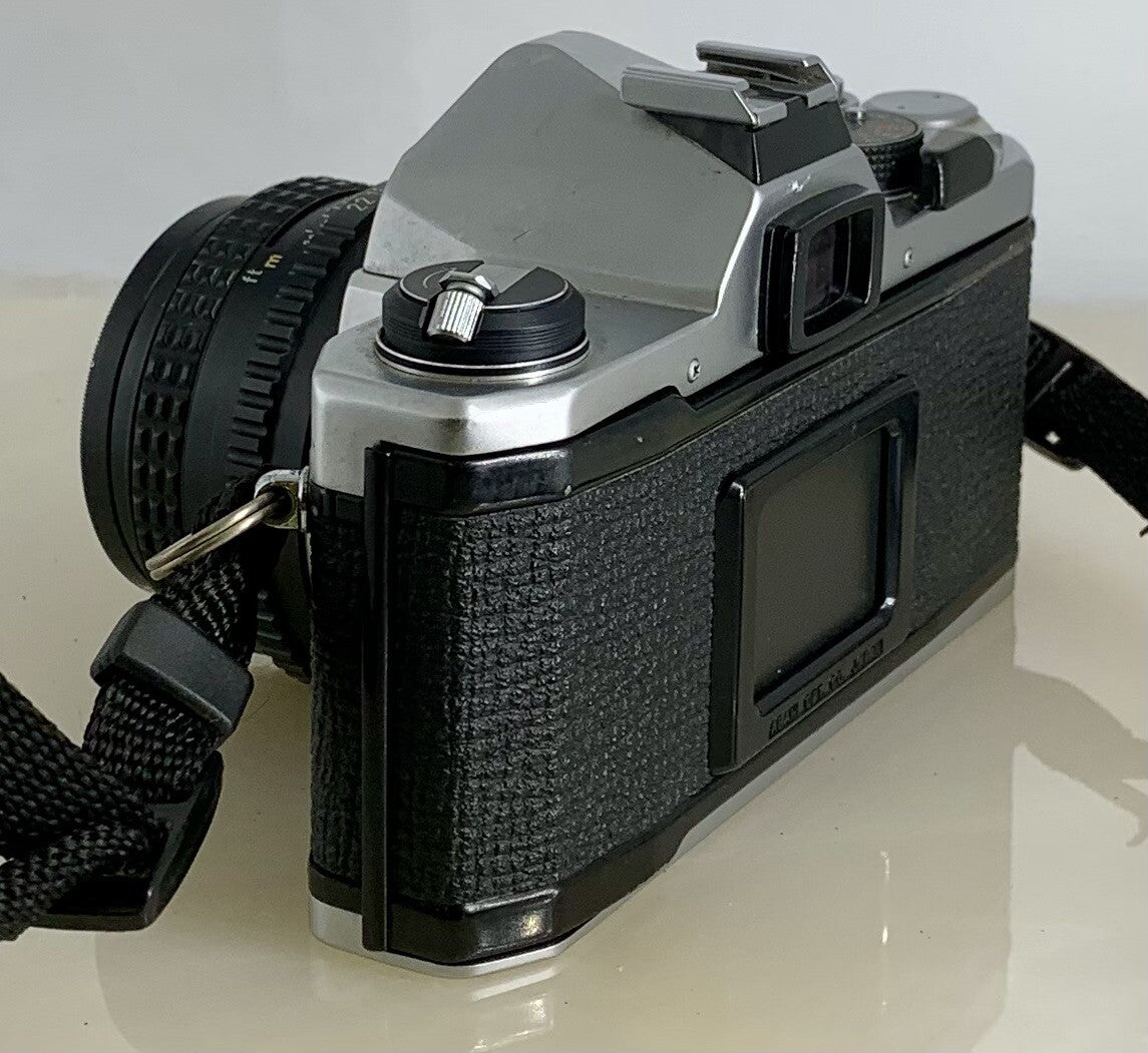 Pentax MX 35mm Vintage SLR Film Camera & Pentax-M 50mm 1.7 + TESTED - 1025
